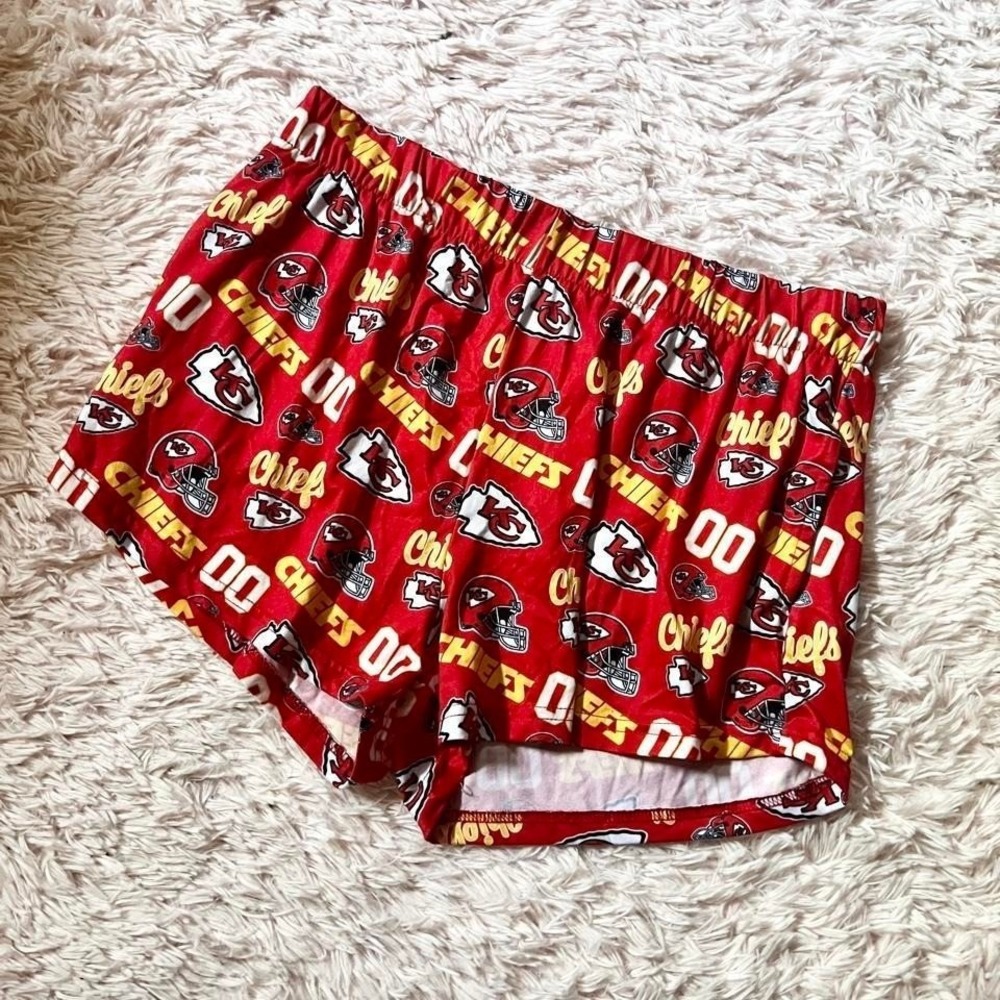 Kansas City Chiefs Football Sports Apparel Travis Kelce Lounge Shorts Womens L